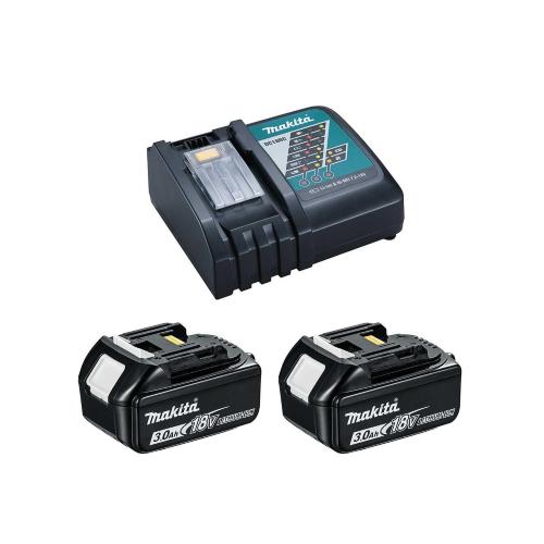 Power Set MAKITA (2 x 18V 3,0 Ah + DC18RC)