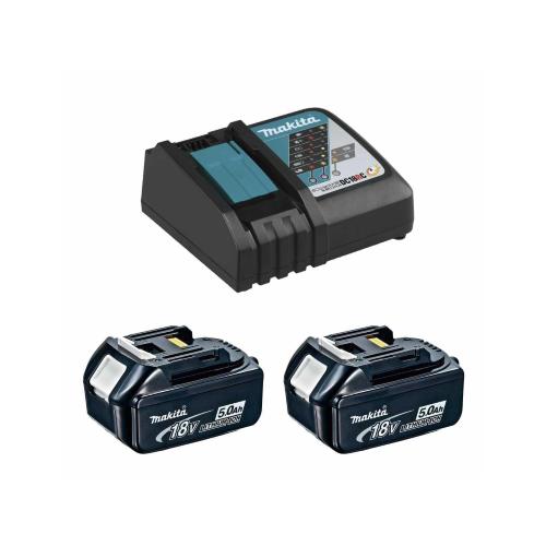 Power Set MAKITA (2 x 18V 5,0 Ah + DC18RC)