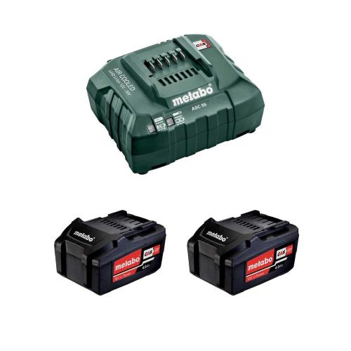 Power Set METABO (2 x 18V 4,0 Ah + ASC55)