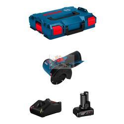 Smerigliatrice BOSCH GWS 12V-76 (1 x 6,0 Ah + GAL12V-40 + L-Boxx 102)