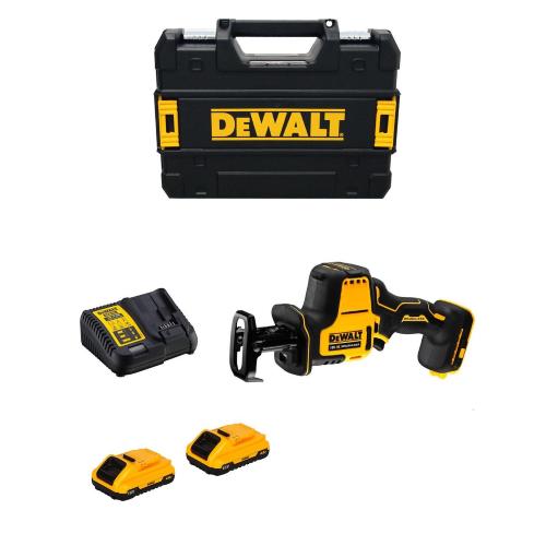 Mini-Sega Universale DeWALT DCS369M2 (2 x 4,0 Ah + DCB115 + TSTAK II)
