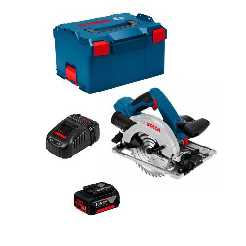 Sega Circolare BOSCH GKS 18V-57 G (1 x 5,0Ah + GAL1880CV + L-Boxx 238)