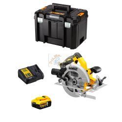 Sega Circolare DeWALT DCS570P1T (1 x 5,0 Ah + DCB115 + TSTAK VI)