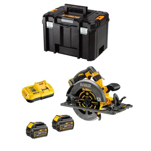 Sega Circolare DeWALT DCS579T2 FlexVolt (2 x 54V/18V 6,0 Ah + DCB118 + TSTAK VI)