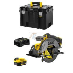 Sega Circolare STANLEY FatMax SFMCS500M1T (1 x 4,0 Ah + Caricabatteria + TSTAK VI)