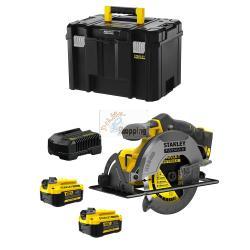 Sega Circolare STANLEY FatMax SFMCS500M2T (2 x 4,0 Ah + Caricabatteria + TSTAK VI)