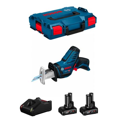 Sega Universale BOSCH GSA 12V-14 (2 x 6,0 Ah + GAL12V-40 + L-Boxx 102)