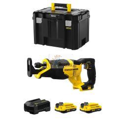 Sega Universale STANLEY FatMax SFMCS300D2T (2 x 2,0 Ah + Caricabatteria + TSTAK VI)