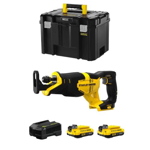 Sega Universale STANLEY FatMax SFMCS300D2T (2 x 2,0 Ah + Caricabatteria + TSTAK VI)