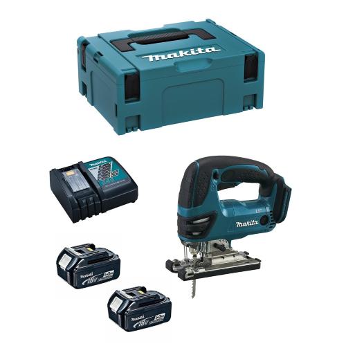 Seghetto Alternativo  MAKITA DJV180RTJ (2 x 5,0 Ah + DC18RC + MAKPAC 2)