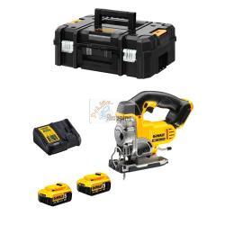 Seghetto Alternativo DeWALT DCS331P2 (2 x 5,0 Ah + DCB115 + TSTAK II)