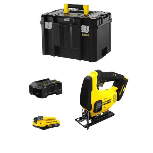 Seghetto Alternativo STANLEY FatMax SFMCS600D1T (1 x 2,0 Ah + Caricabatteria + TSTAK VI)