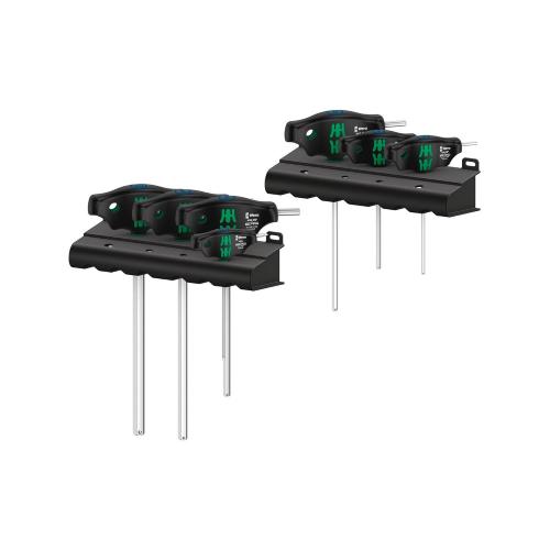 Set di 7 chiavi esagonali con impugnatura "T" Hex-Plus WERA 454/7 HF Set 1