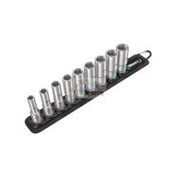 Set di 9 bussole lunghe Zyklop 3/8" WERA Belt B Deep 1