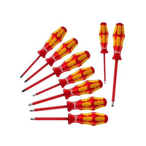 Set di 9 cacciaviti isolati Kraftform Plus WERA 160i/162i/167i/9