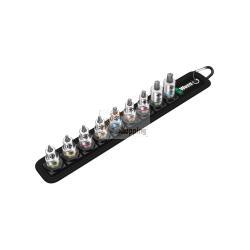 Set di 9 inserti-bussole Zyklop 3/8" con funzione di ritegno WERA Belt B 3