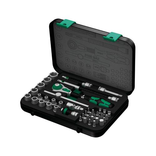 Set di bussole e inserti per avvitare 1/4" WERA 8100 SA 2 Zyklop 1/4" (42 pezzi)