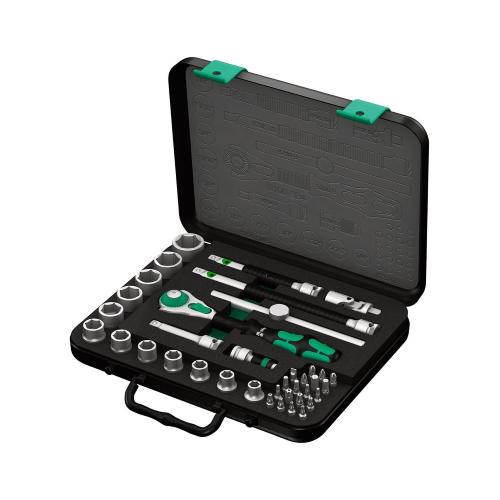 Set di bussole e inserti per avvitare 3/8" WERA 8100 SB 4 Zyklop Speed-Knarrensatz 3/8" (38 pezzi)