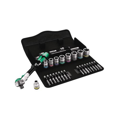 Set di bussole e inserti per avvitare 3/8" WERA 8100 SB 9 Zyklop Speed Imp 3/8" (29 pezzi)