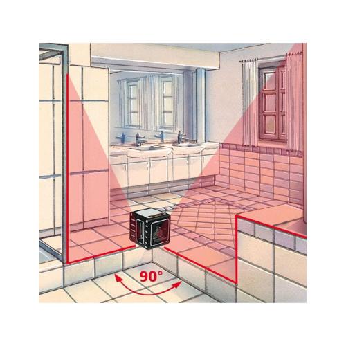 Laser a linee intersecanti rosso LASERLINER 036.150A - CompactCube-Laser 3