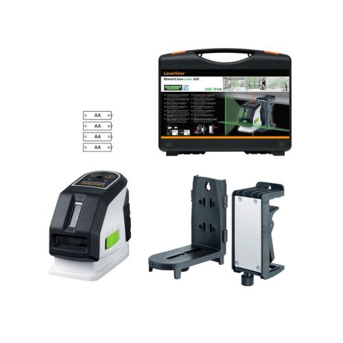 Laser a linee intersecanti verde LASERLINER 031.390A - MasterCross-Laser 2GP