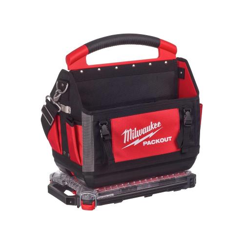 PACKOUT™ Borse portautensili aperte Milwaukee 40 cm + PACKOUT™ Compact Slim Organiser Milwaukee