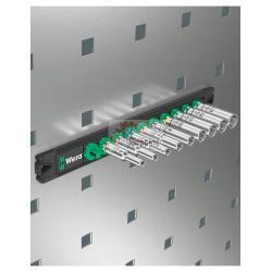 Set di 9 bussole lunghe Zyklop 1/4" WERA Nuss-Magnetleiste A Deep 1