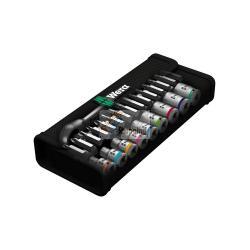 Set di bussole e inserti per avvitare 1/4" WERA 8100 SA 10 Zyklop Metal Imp 1/4" (28 pezzi)