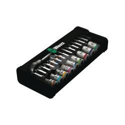 Set di bussole e inserti per avvitare 1/4" WERA 8100 SA 11 Zyklop Metal Imp 1/4" (28 pezzi)