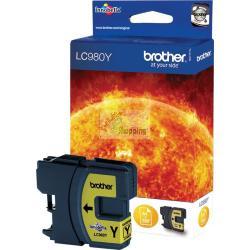 ORIGINALE Brother Cartuccia d'inchiostro giallo LC980Y LC-980 ~260 Pagine mod.  LC980Y LC-980 EAN 4977766659659