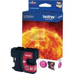 ORIGINALE Brother Cartuccia d'inchiostro magenta LC980M LC-980 ~260 Pagine mod.  LC980M LC-980 EAN 4977766659628
