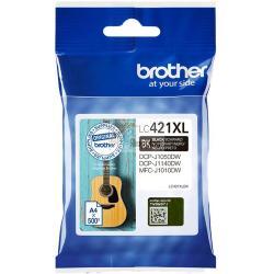 ORIGINALE Brother Cartuccia d'inchiostro nero LC421XLBK LC-421XLBK ~500 Pagine mod.  LC421XLBK LC-421XLBK EAN 4977766810401