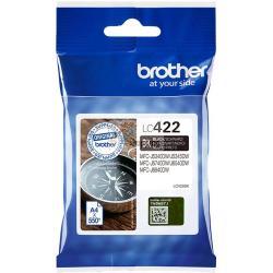 ORIGINALE Brother Cartuccia d'inchiostro nero LC422BK LC-422BK ~550 Pagine mod.  LC422BK LC-422BK EAN 4977766815543