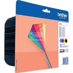 ORIGINALE Brother Multipack nero / ciano / magenta / giallo LC-223 LC223VALBPDR 4 cartucce d'inchiostro: 1x nero, ciano, magenta, giallo mod.  LC-223 LC223VALBPDR EAN 5014047566868