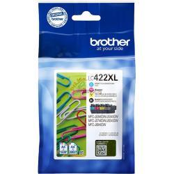 ORIGINALE Brother Multipack nero / ciano / magenta / giallo LC-422XL LC422XLVAL ~7500 Pagine mod.  LC-422XL LC422XLVAL EAN 4977766816892