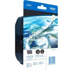 ORIGINALE Brother Multipack nero LC-985-BK LC985BKBP2DR 2 cartucce d'inchiostro LC-985BK mod.  LC-985-BK LC985BKBP2DR EAN 5014047562068