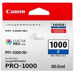 ORIGINALE Canon Cartuccia d'inchiostro Blu PFI-1000b 0555C001 ~4875 Pagine 80ml mod.  PFI-1000b 0555C001 EAN 4549292046595