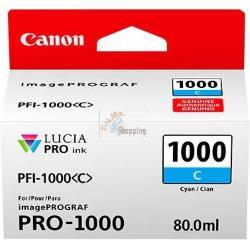 ORIGINALE Canon Cartuccia d'inchiostro ciano PFI-1000c 0547C001 ~5025 Pagine 80ml mod.  PFI-1000c 0547C001 EAN 4549292046373