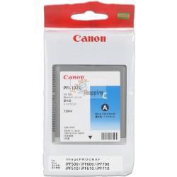 ORIGINALE Canon Cartuccia d'inchiostro ciano PFI-102c 0896B001 130ml mod.  PFI-102c 0896B001 EAN 4960999299785