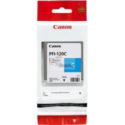 ORIGINALE Canon Cartuccia d'inchiostro ciano PFI-120c 2886C001 130ml mod.  PFI-120c 2886C001 EAN 4549292112337