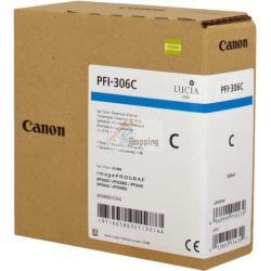 ORIGINALE Canon Cartuccia d'inchiostro ciano PFI-306c 6658B001 330ml mod.  PFI-306c 6658B001 EAN 4960999910239
