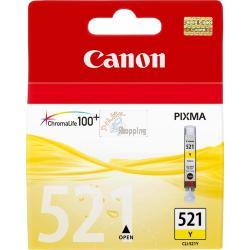 ORIGINALE Canon Cartuccia d'inchiostro giallo CLI-521y 2936B001 ~500 Pagine 9ml mod.  CLI-521y 2936B001 EAN 4960999577531