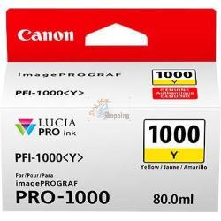 ORIGINALE Canon Cartuccia d'inchiostro giallo PFI-1000y 0549C001 ~3365 Pagine 80ml mod.  PFI-1000y 0549C001 EAN 4549292046434