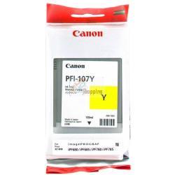 ORIGINALE Canon Cartuccia d'inchiostro giallo PFI-107y 6708B001 130ml mod.  PFI-107y 6708B001 EAN 4960999910970