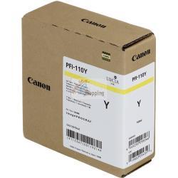ORIGINALE Canon Cartuccia d'inchiostro giallo PFI-110y 2367C001 160ml mod.  PFI-110y 2367C001 EAN 4549292098266