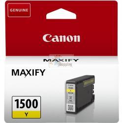 ORIGINALE Canon Cartuccia d'inchiostro giallo PGI-1500y 9231B001 ~300 Pagine 4,5ml mod.  PGI-1500y 9231B001 EAN 4549292004571