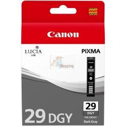 ORIGINALE Canon Cartuccia d'inchiostro Grigio PGI-29dgy 4870B001 ~670 Pagine 36ml per circa 710 foto (Formato 10 x 15 cm) mod.  PGI-29dgy 4870B001 EAN 4960999681924