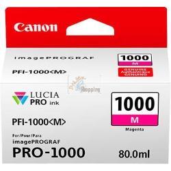 ORIGINALE Canon Cartuccia d'inchiostro magenta PFI-1000m 0548C001 ~5885 Pagine 80ml mod.  PFI-1000m 0548C001 EAN 4549292046403