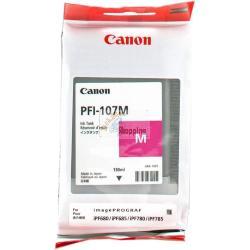 ORIGINALE Canon Cartuccia d'inchiostro magenta PFI-107m 6707B001 130ml mod.  PFI-107m 6707B001 EAN 4960999910963