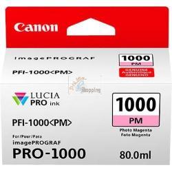 ORIGINALE Canon Cartuccia d'inchiostro magentafoto PFI-1000pm 0551C001 ~3755 Pagine 80ml mod.  PFI-1000pm 0551C001 EAN 4549292046496